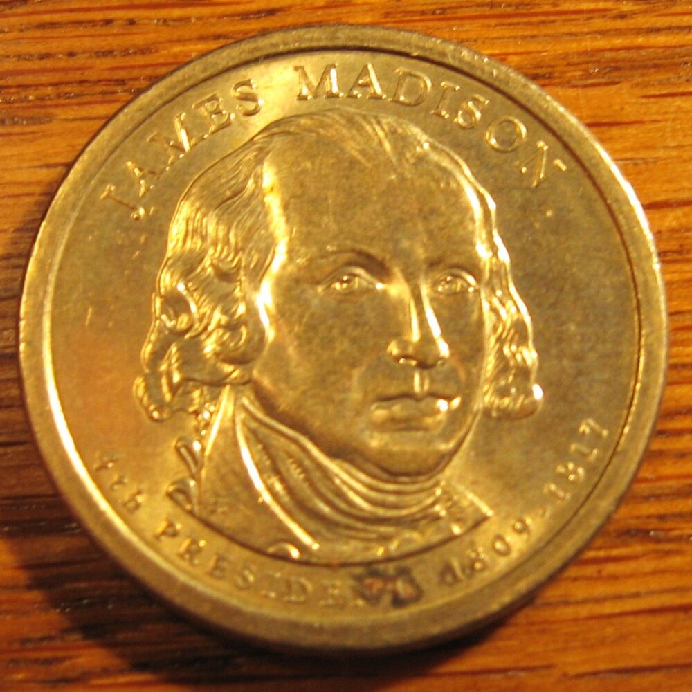 2007 D JAMES MADISON 1 DOLLAR COIN
